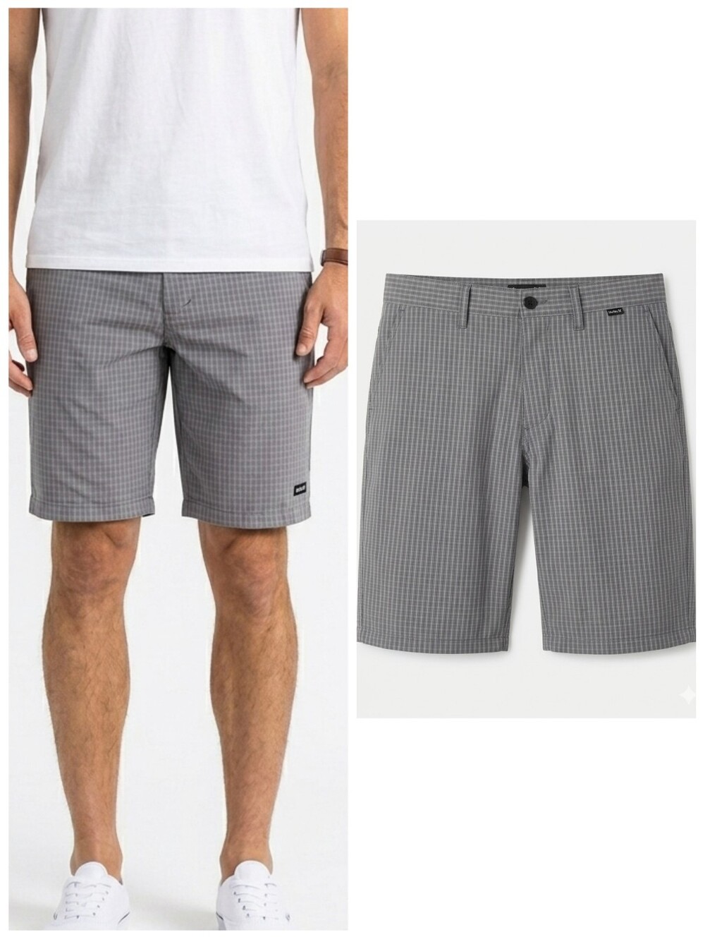 Hurley Gray Men's Shorts Size 34